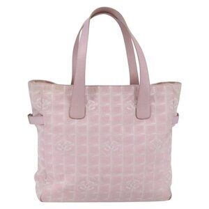 CHANEL New Travel line Tote Bag Nylon Pink Gold